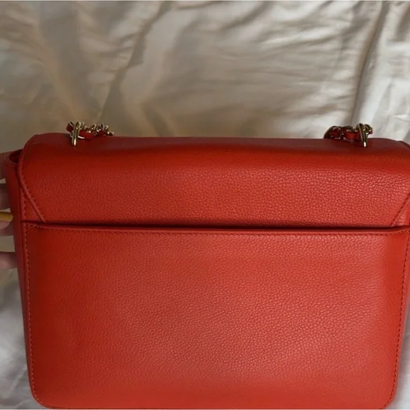 Tory Burch Vibrant Red Chain Shoulder Bag - Picture 5 of 5
